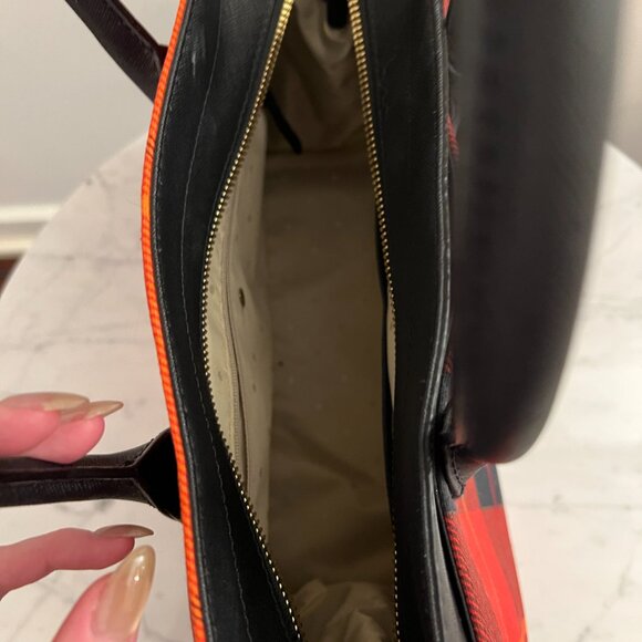 NWOT RARE ♠️ Kate Spade ♠️ Cameron Street Candace Satchel Purse -Red/Black Plaid - Picture 7 of 10